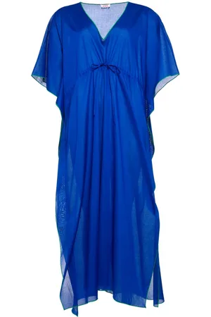 ERES Robe mi-longue en coton à col v