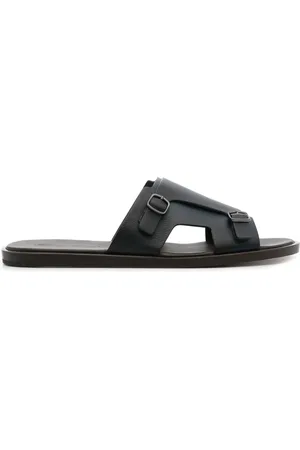 santoni Sandales en cuir à double boucles