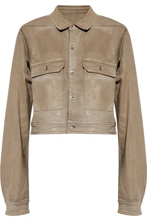 Rick Owens Veste en jean à découpes