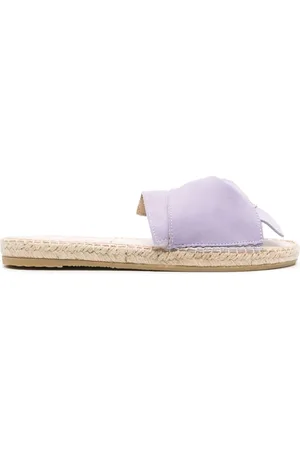 MANEBI Espadrilles en daim à détail torsadé