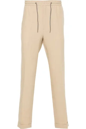 Paul Smith Pantalon en lin à lien de resserrage