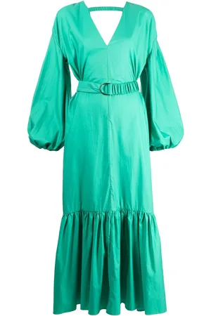 Acler Robe longue Springer à taille ceinturée