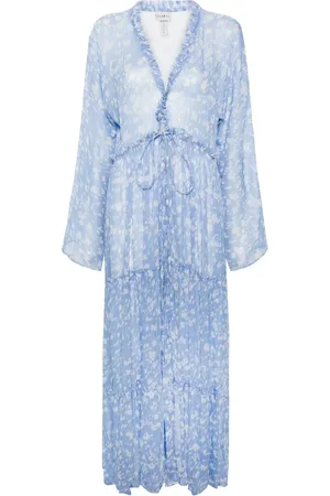 Evarae Robe longue Talia à imprimé abstrait