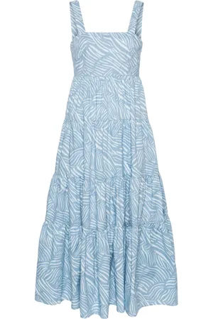 Michael Kors Robe imprimée à volants superposés
