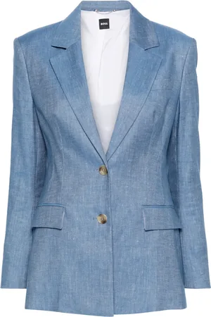 HUGO BOSS Blazer en serge à simple boutonnage