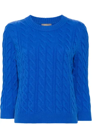N.PEAL Pull en cachemire à tricot torsadé