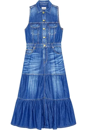 Ganni Robe en jean à design sans manches