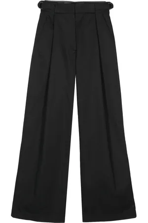 Emporio Armani Pantalon palazzo à taille haute