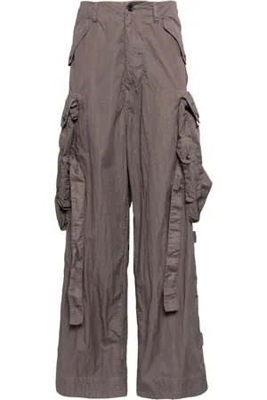 JULIUS Pantalon en coton mélangé à poches cargo