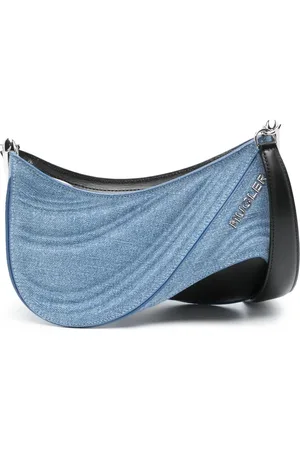 MUGLER Sac à bandoulière Small Spiral Curve 01 en cuir