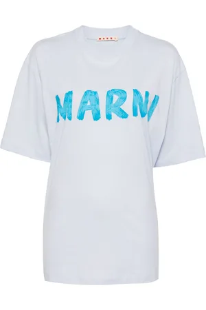 Marni T-shirt en coton à logo imprimé