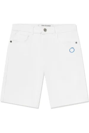 Trussardi Short Mogurean à logo brodé