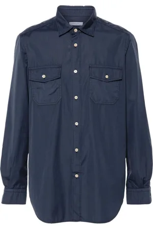 Boglioli Chemise en coton à manches longues