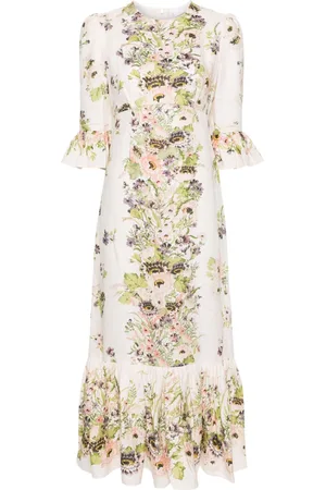 ZIMMERMANN Robe longue Holiday à fleurs