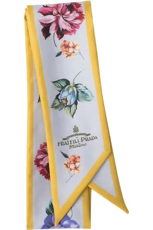Prada écharpe en sergé à fleurs