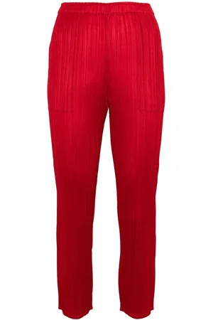 PLEATS PLEASE ISSEY MIYAKE Pantalon court à effet plissé