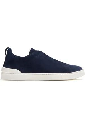 Ermenegildo Zegna Baskets Triple Stitch en daim