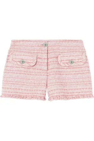 VERSACE Short en tweed à coupe courte