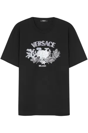 VERSACE T-shirt University Coral à broderies