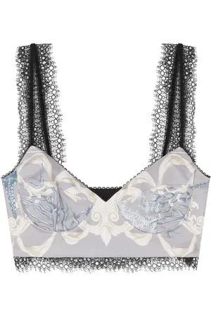 VERSACE Brassière Barocco Sea en soie