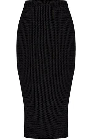 Issey Miyake Jupe crayon à coupe mi-longue