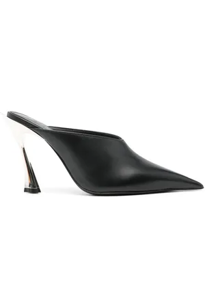 MUGLER Mules en cuir 95 mm