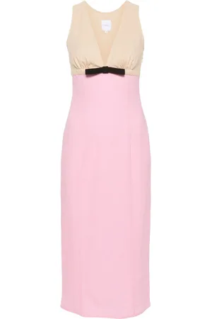 Patou Robe mi-longue à design bicolore