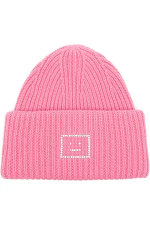 Acne Studios Bonnet à visage appliqué