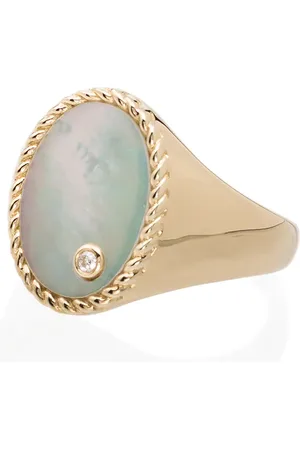 YVONNE LÉON Chevalière en jaune 18ct