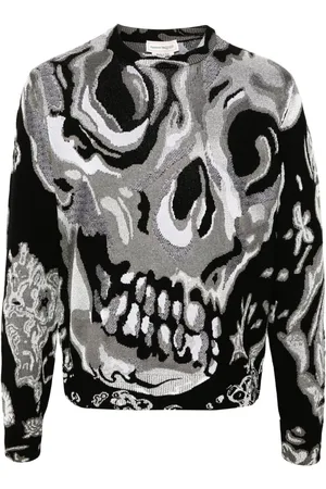 Alexander McQueen Pull à motif abstrait en jacquard