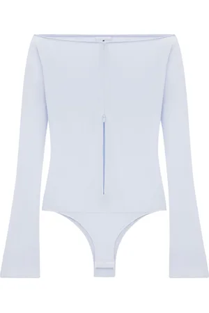 Courrèges Body zippé à épaules dénudées