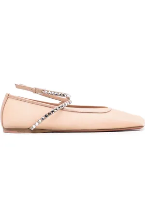 Amina Muaddi Ballerines Ane en mesh