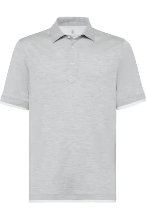 Brunello Cucinelli Polo à bords contrastants