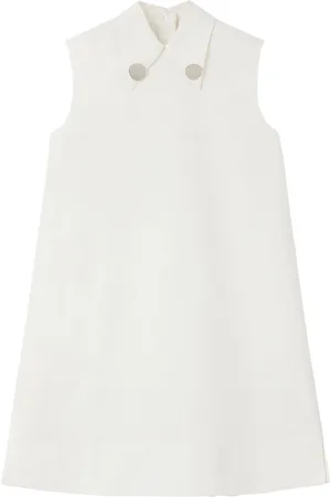 Jil Sander Robe en coton à col pointu