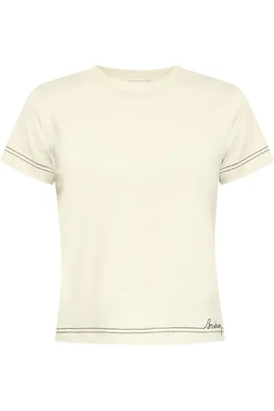 Burberry Haut crop à logo brodé