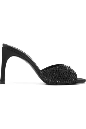 COPERNI Mules en cuir à ornements en cristal 105 mm