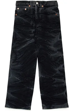 Maison Margiela Jean en coton mélangé à effet délavé