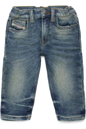 Diesel Jean droit à taille élastiquée