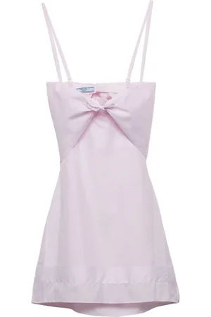 Prada Robe en coton à coupe courte