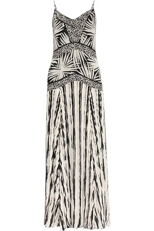 Diane von Furstenberg Robe longue Lissie à imprimé géométrique