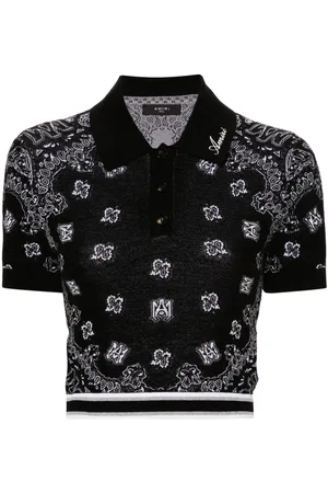 AMIRI Polo à motif cachemire en jacquard