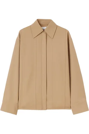 Jil Sander Chemise en laine à col pointu