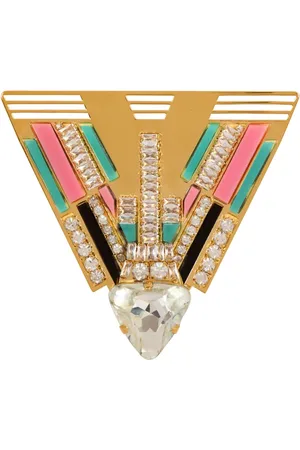 Balmain Broche Art Deco sertie de cristaux