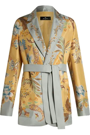 Etro Veste en soie à fleurs