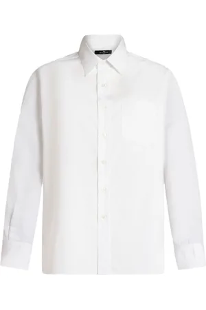 Etro Chemise en soie mélangée à empiècement fleuri