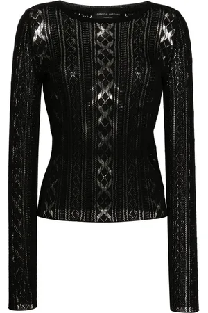Roberto Collina Pull en maille pointelle