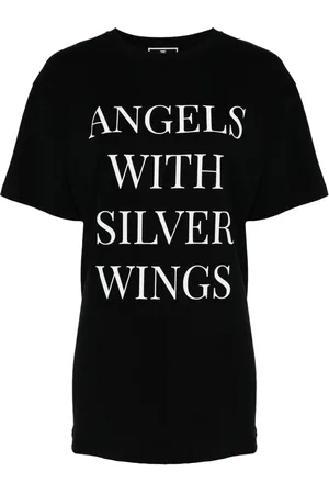 Elisabetta Franchi T-shirt en coton à slogan imprimé