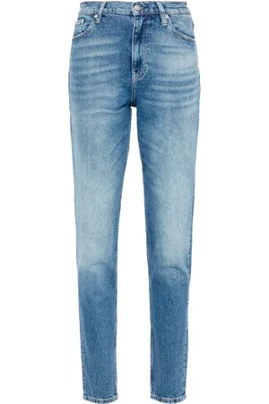 Calvin Klein Jean cigarette à taille haute