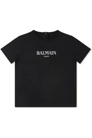 Balmain T-shirt à boutonnière au dos