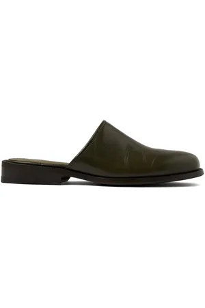 LEMAIRE Mules en cuir à bout carré
